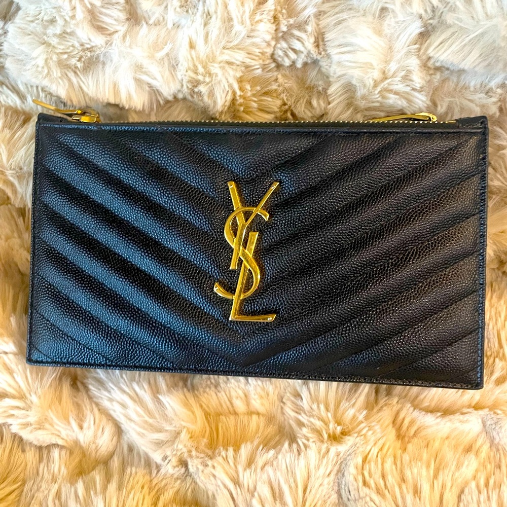 ⚜️YSL Black Clutch Wallet ⚜️